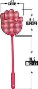 img 1 attached to 🪰 OFXDD Fly Swatter Pack - Heavy Duty Long Swatters, Purple Colored Palm Shape - 2 Pack