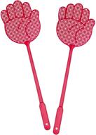 🪰 ofxdd fly swatter pack - heavy duty long swatters, purple colored palm shape - 2 pack logo