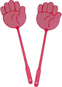 img 3 attached to 🪰 OFXDD Fly Swatter Pack - Heavy Duty Long Swatters, Purple Colored Palm Shape - 2 Pack