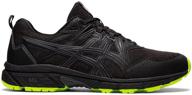 asics gel venture running graphite metropolis logo