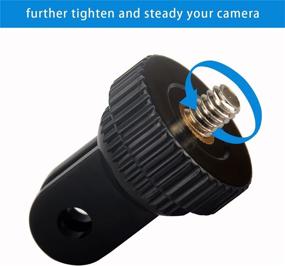 img 2 attached to 📸 Sametop Tripod Adapter Camera Mount - Compatible with GoPro, Sony, Xiaomi Yi & Other Action Cameras - Includes Camera Screw (1/4-Inch 20) - Pack of 2