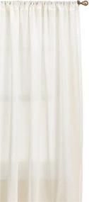 img 2 attached to 🪟 Thermasheer Weathershield Insulated Sheer Panel, White, 84x50-Inch