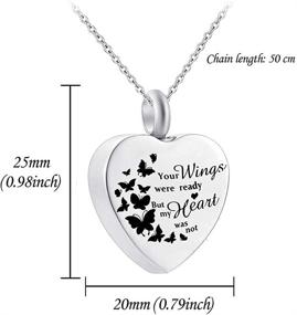 img 3 attached to Cremation Keepsake Memorial Birthstone Butterfly