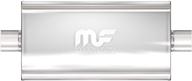 🚀 magnaflow performance muffler exhaust satin finish 5in x 11in oval center/center straight-through 12579 logo