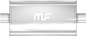 img 1 attached to 🚀 MagnaFlow Performance Muffler Exhaust Satin Finish 5in x 11in Oval Center/Center Straight-Through 12579