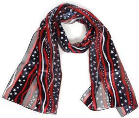 img 4 attached to American Bandana Patriotic Shamrock Stripes Navy Women's Accessories for Scarves & Wraps