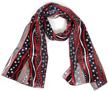 american bandana patriotic shamrock stripes navy women's accessories for scarves & wraps logo