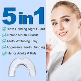 img 2 attached to Dental Guard for Teeth Grinding - Upgraded Mouth Guard, 2 Sizes, Prevents Teeth Clenching, Anti-Grinding Night Guard, Reduces Bruxism, Includes Casebox with 10 Packs