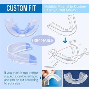 img 3 attached to Dental Guard for Teeth Grinding - Upgraded Mouth Guard, 2 Sizes, Prevents Teeth Clenching, Anti-Grinding Night Guard, Reduces Bruxism, Includes Casebox with 10 Packs