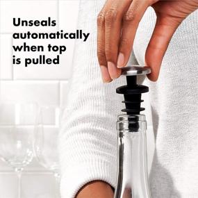 img 2 attached to 🍾 Efficient OXO SteeL Expanding Wine Stoppers, 2 Count for Optimal Wine Preservation