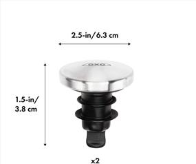 img 3 attached to 🍾 Efficient OXO SteeL Expanding Wine Stoppers, 2 Count for Optimal Wine Preservation