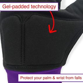 img 2 attached to Water-Resistant Ice Skating Gloves with Protective Padding, Touchscreen Fingertips, Fleece Lining by ColorFlow