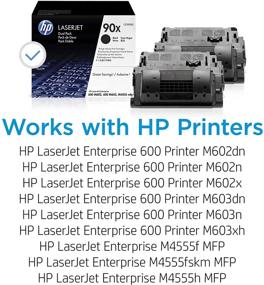 img 3 attached to 🖨️ HP 90X CE390XD: High Yield Black Toner-Cartridges - 2 Pack for Excellent Printing Results