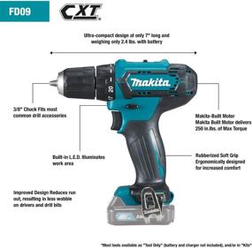 img 3 attached to Makita FD09Z Lithium Ion Cordless Driver Drill