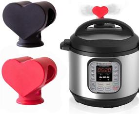 img 4 attached to 🔴 Renue - Heart Shaped Silicone Steam Release Diverter Accessory for Instant Pot Duo/Duo Plus - Divert Moisture, Protect Cabinets & Walls (Red)