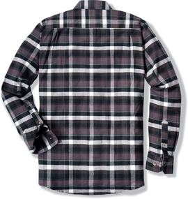 img 3 attached to CQR Flannel Sleeved Button Up Brushed 👕 Men's Clothing: A Cozy and Stylish Option for Men