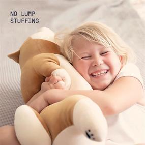 img 1 attached to 22 Inch Medium Kawaii Plush Shiba Inu Stuffed Animal Soft Pillow Toy Dog Kids Pillow