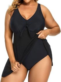 img 2 attached to Holipick Womens Swimdress Control Bathing Women's Clothing