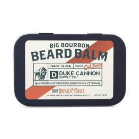 img 1 attached to 🧔 Duke Cannon Supply Co. - Big Bourbon Beard Balm: Buffalo Trace-infused Moisturizer for Softening and Conditioning Beards, Bourbon Oak Barrel Scent (1.6 oz) - Paraben-Free Beard Care