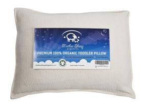 img 4 attached to 🛌 14x19" Organic Wool Toddler and Kids Pillow – Ideal for Travel