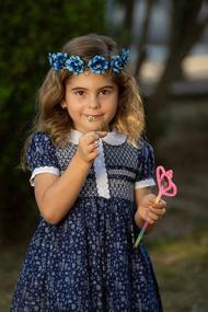img 2 attached to Stylish and Classic: Pettigirl Smocked Vintage Floral Pattern Girls' Clothing