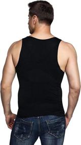 img 1 attached to Odoland 5-Pack Men's Slimming Tummy Vest Thermal Compression Shirts - Sleeveless Tank Tops for Body Shaping