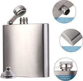 img 2 attached to Liquor Stainless Leakproof Camping Wedding Food Service Equipment & Supplies