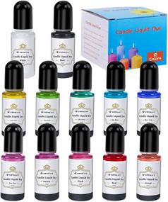 img 4 attached to Enhance Your Candle Making with YRYM HT Candle Making Kit (12 Bottle Set)