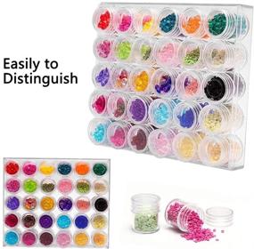 img 2 attached to 💎 Dazzling HOHOTIME Diamond Embroidery Box: 30-Slot Plastic Diamond Art Storage Containers with Lid for DIY Art Craft and Jewelry Enthusiasts
