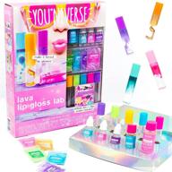 youniverse lava lip gloss lab - stem kits for kids age 6+, diy makeup activities for birthday parties and sleepovers logo