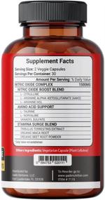 img 3 attached to 💪 Nitric Oxide Supplement - 1500mg with L Arginine, L Citrulline, Tribulus Extract & AAKG + Maca Root - Boost Pre-Workout, Enhance Muscle Building - Extra Strength & Endurance - Made in USA