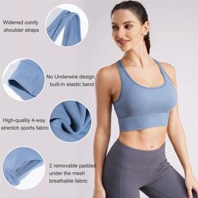 img 1 attached to TrainingGirl Wirefree Racerback Workout Activewear Outdoor Recreation for Outdoor Clothing