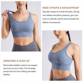 img 2 attached to TrainingGirl Wirefree Racerback Workout Activewear Outdoor Recreation for Outdoor Clothing