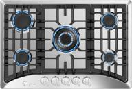 🔥 empava 30 inch gas stove cooktop: 5 italy sabaf sealed burners, stainless steel, ng/lpg convertible logo