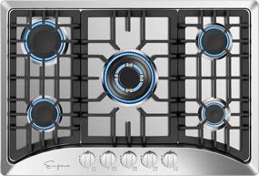 img 1 attached to 🔥 Empava 30 Inch Gas Stove Cooktop: 5 Italy Sabaf Sealed Burners, Stainless Steel, NG/LPG Convertible