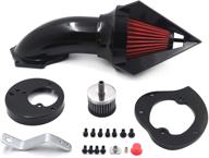 httmt- gloss black diamond air cleaner intake kit compatible with vtx1300 vtx 1300 1986-2012 [p/n: mt225c-002] logo