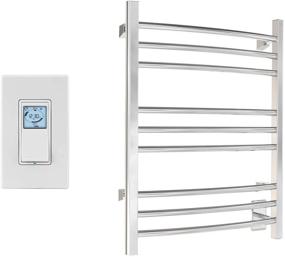 img 4 attached to 🧖 Efficiently Luxurious: WarmlyYours 9-Bar Riviera Towel Warmer, Hardwired in Polished Stainless Steel
