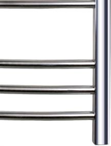 img 2 attached to 🧖 Efficiently Luxurious: WarmlyYours 9-Bar Riviera Towel Warmer, Hardwired in Polished Stainless Steel