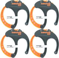 cable cuff pro: 4 pack of adjustable 3 inch diameter cable tie replacements - perfect for extension cords and electronics logo