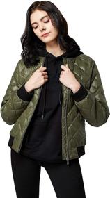 img 1 attached to Orolay Womens Bomber Lightweight Sapphire Women's Clothing for Coats, Jackets & Vests