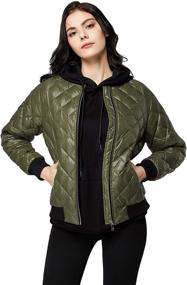 img 4 attached to Orolay Womens Bomber Lightweight Sapphire Women's Clothing for Coats, Jackets & Vests