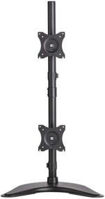 img 2 attached to 🖥️ Tripp Lite DDR1527SDC Dual Monitor Mount Stand/Clamp - Vertical, Swivel & Tilt - 15-27 Inch Displays - Flat Screen Desktop Mount - Black