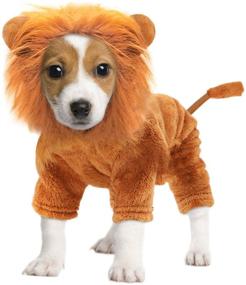 img 4 attached to 🦁 Idepet Pet Costume - Halloween Dog Cosplay Lion Costume, Christmas Puppy Funny Cosplay Outfit for Small Dogs. Cats Funny Apparel for Dressing Up Parties - Pet Clothes Suit