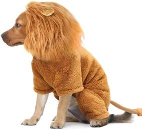 img 2 attached to 🦁 Idepet Pet Costume - Halloween Dog Cosplay Lion Costume, Christmas Puppy Funny Cosplay Outfit for Small Dogs. Cats Funny Apparel for Dressing Up Parties - Pet Clothes Suit