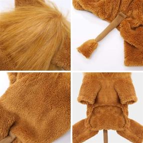 img 1 attached to 🦁 Idepet Pet Costume - Halloween Dog Cosplay Lion Costume, Christmas Puppy Funny Cosplay Outfit for Small Dogs. Cats Funny Apparel for Dressing Up Parties - Pet Clothes Suit