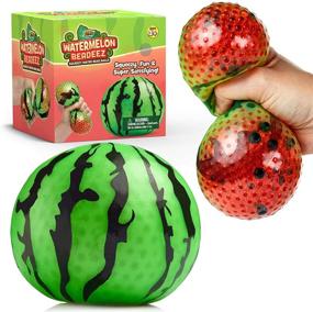 img 4 attached to 🍉 Relieve Stress with YoYa Toys Beadeez Watermelon Stress Balls