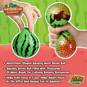 img 3 attached to 🍉 Relieve Stress with YoYa Toys Beadeez Watermelon Stress Balls