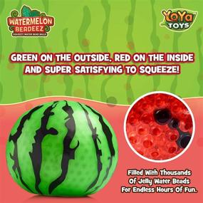 img 2 attached to 🍉 Relieve Stress with YoYa Toys Beadeez Watermelon Stress Balls