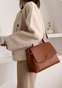 img 1 attached to 👜 Уникальные и стильные сумки и кошельки Molodo Genuine Shourder: Улучшите свой стиль