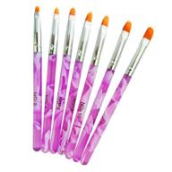 🖌️ 7 piece fulinjoy uv gel nail brush set - perfect for acrylic nail tips, builder brush pen, drawing brushes and tools logo